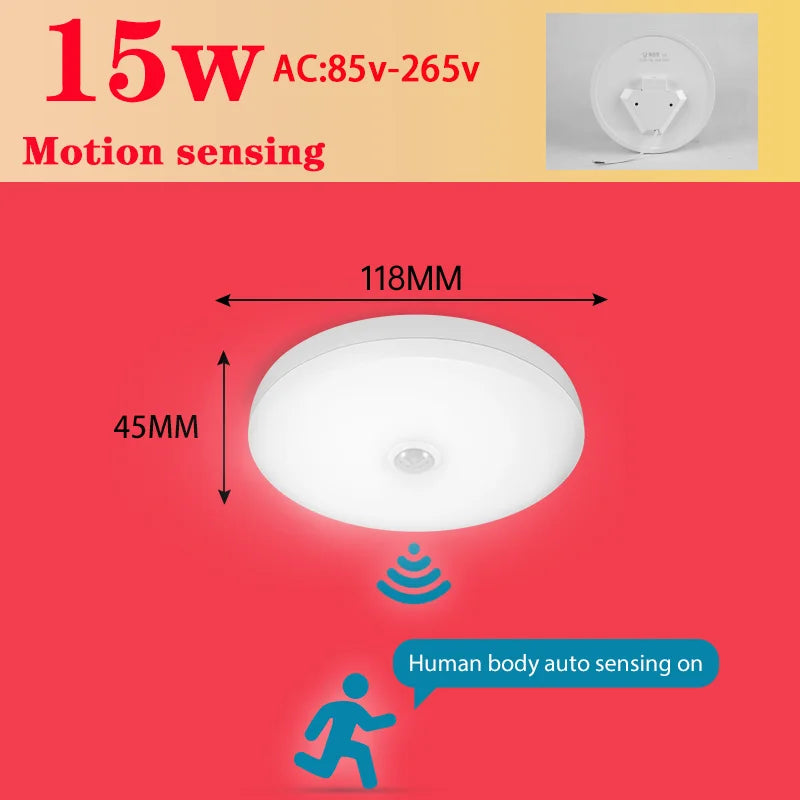 plafonnier led avec détecteur de mouvement pour intérieur