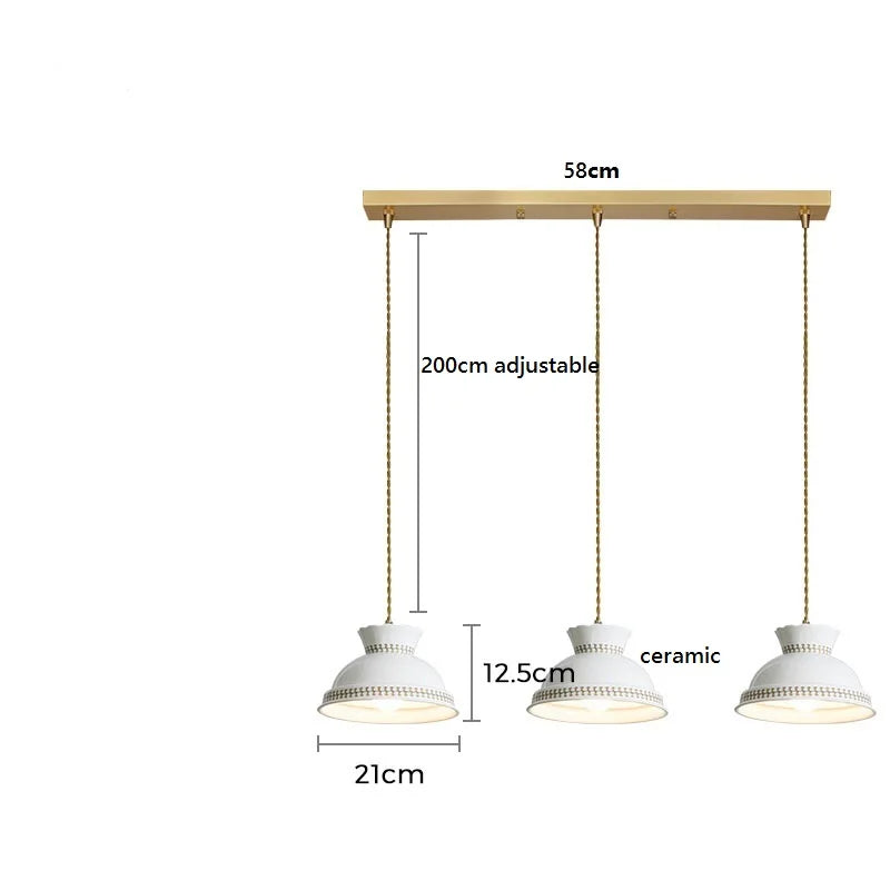Suspension fleur en céramique moderne