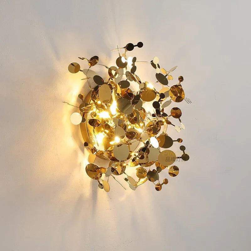 lustre moderne en acier inoxydable pour restaurant et boutique