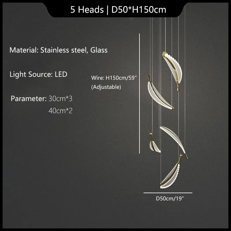 lustre suspendu en verre design pour intérieur élégant
