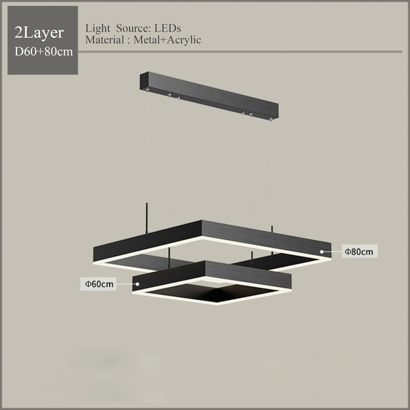 2024Modern Chandelier Square bedroom Chandelier Lighting  Hanging Lamp Home Lighting Samsarah Lighting