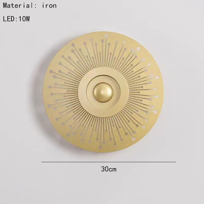 applique murale led ronde art déco pour ambiance chaleureuse