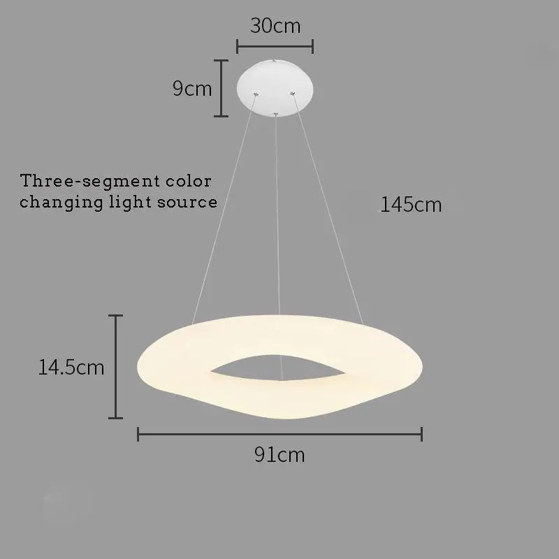 lustre moderne nordique nuage led décoration suspendue