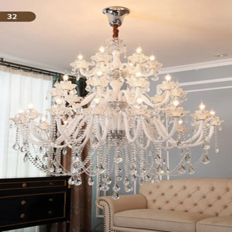 lustre moderne en cristal design pour décoration intérieure