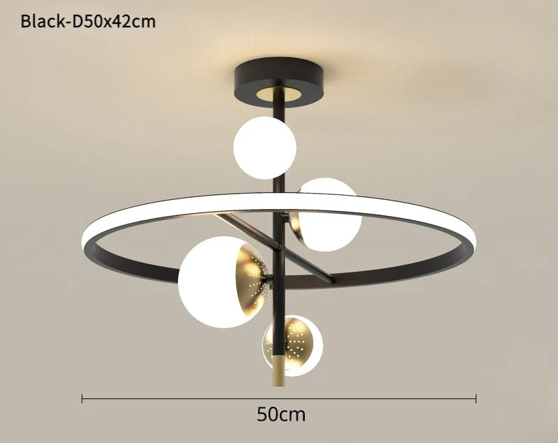 lustre led moderne nordique simple boule pour intérieur