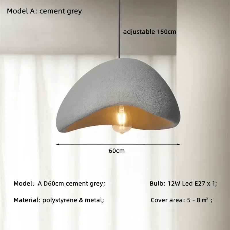 suspension japonaise wabi-sabi design simple pour intérieur