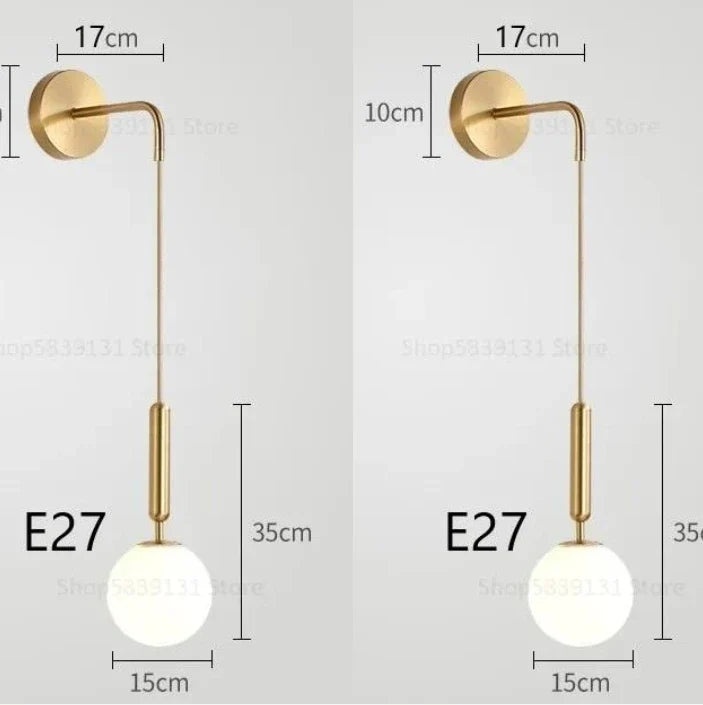 applique murale led moderne simple style nordique décoratif luxe