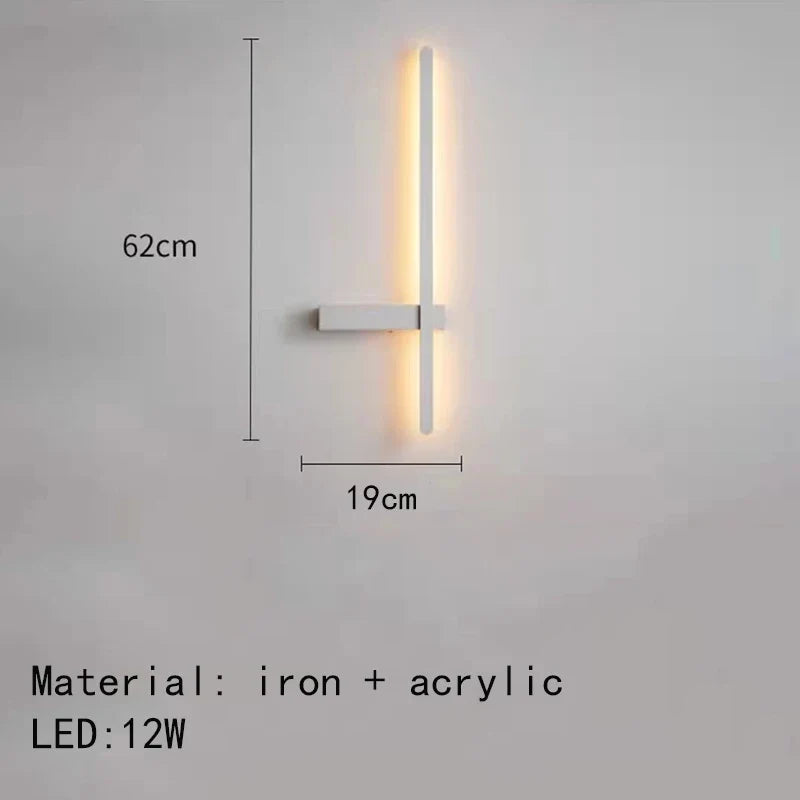 applique murale led minimaliste design artistique