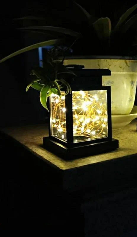 lampe solaire led étanche lanterne rétro pour jardin et cour