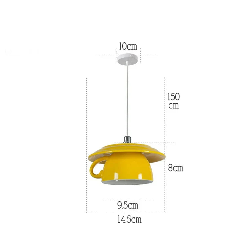 lampe suspension céramique moderne led