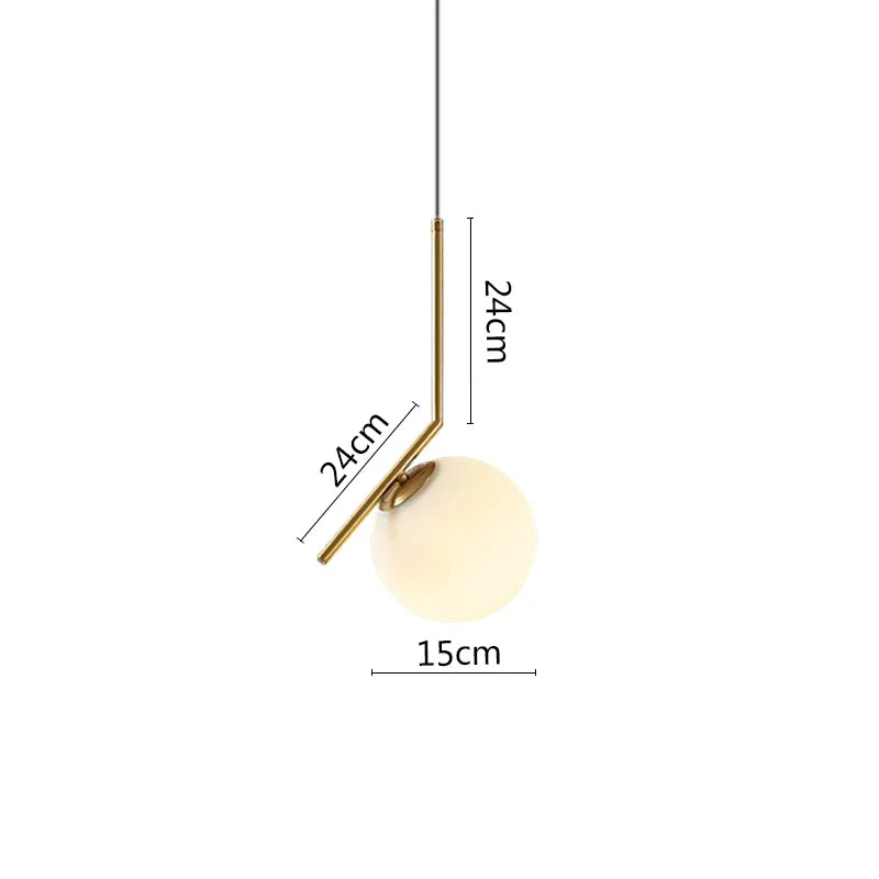 Suspension Anneau en métal noir LED