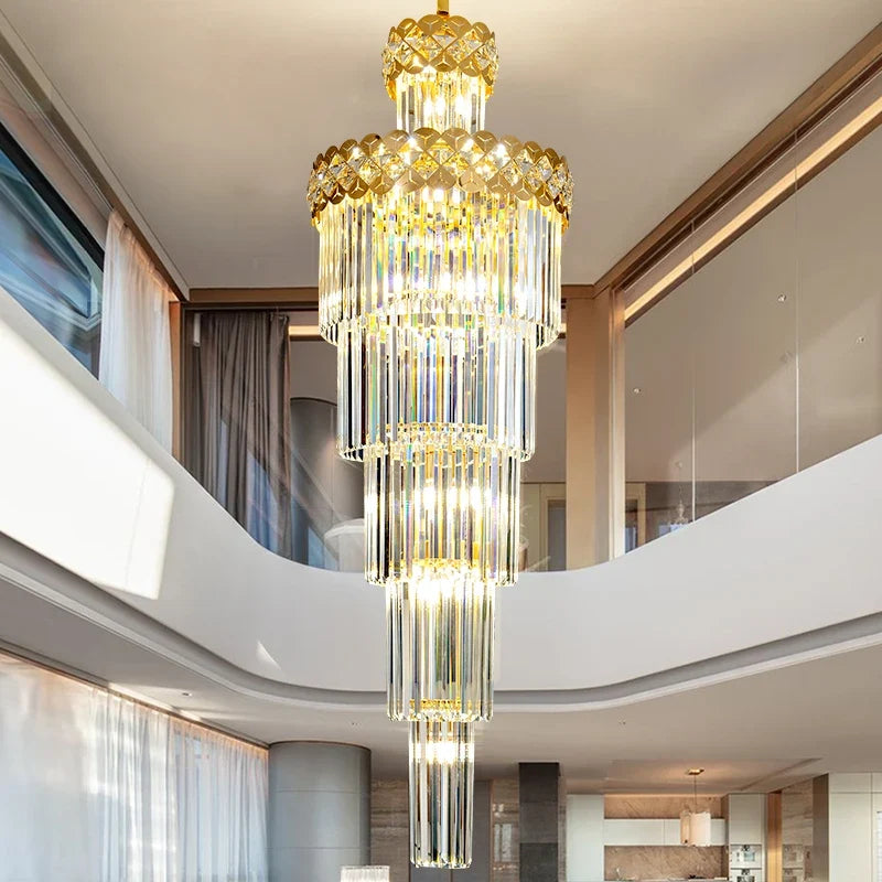 lustre design en cristal pour intérieur moderne et élégant