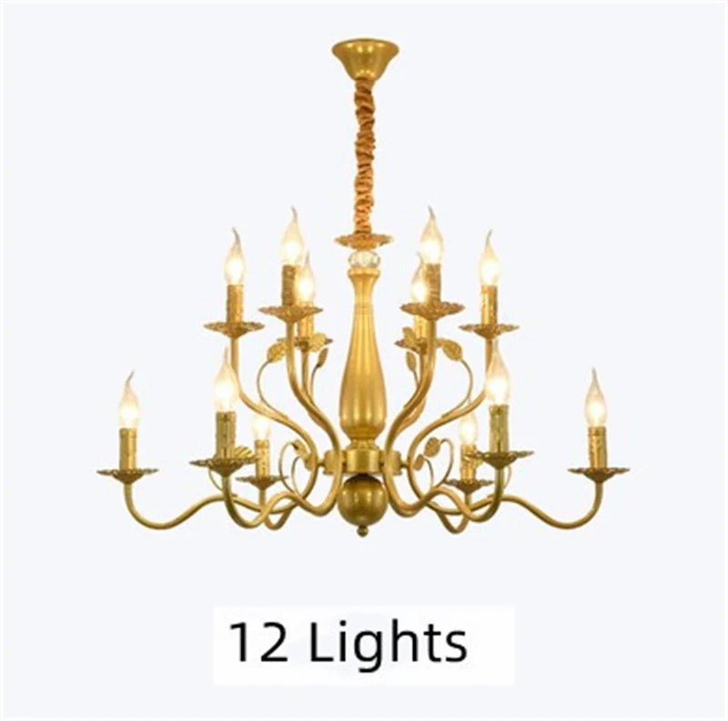 lustre rétro en fer forgé style campagnard américain classique