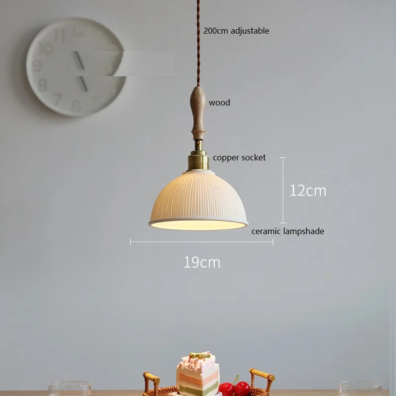 Suspension fleur en céramique moderne
