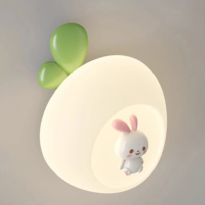 applique murale mignonnes pour enfants design lapin chat ours