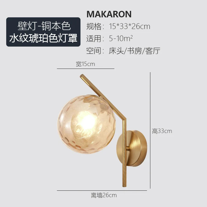 European style living room, bedroom, bedside wall lamp, study room, staircase, hallway, LED lamp, modern hotel, hotel wall lamp