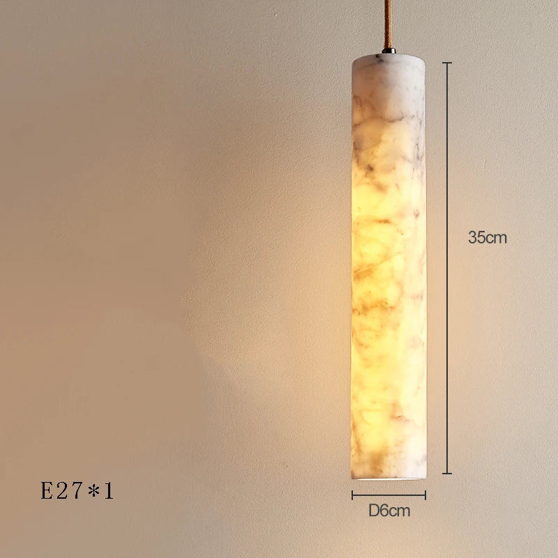 suspension LED en marbre design moderne de luxe