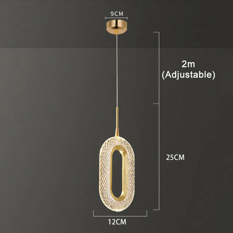 Anneau nordique suspension LED lumières intérieur lampe suspendue décor de chambre pour chevet chambre salon moderne suspension
