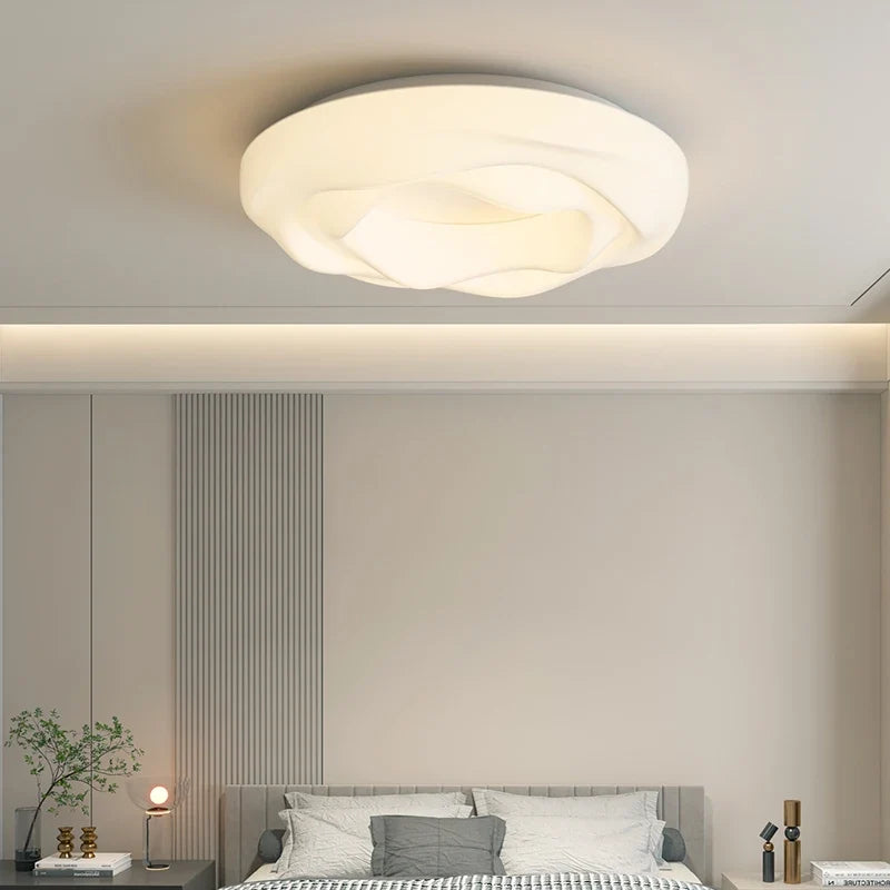 lustres style crème à spectre complet lampes créatives protection des yeux