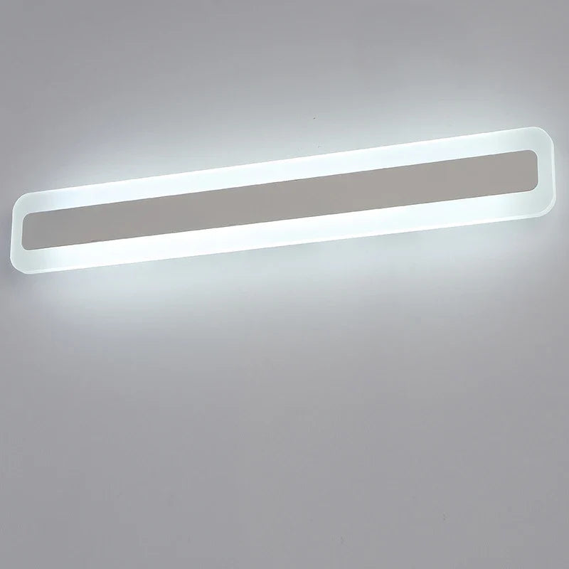 lampe de miroir led moderne étanche en acrylique