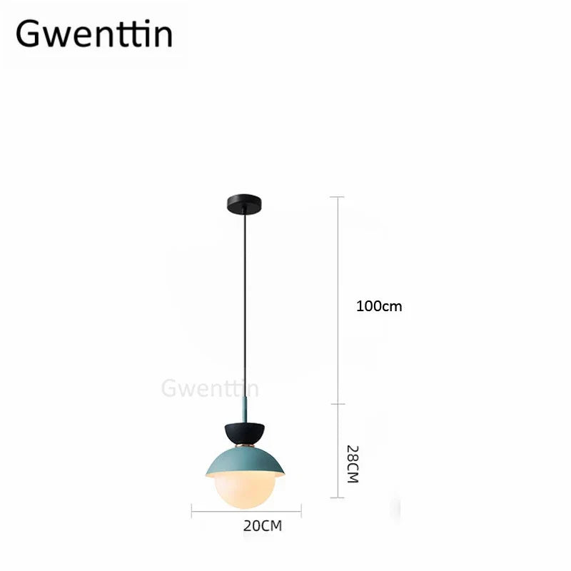suspension en verre moderne pour décoration intérieure élégante