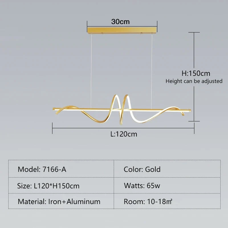 suspension moderne à led au design minimaliste élégant