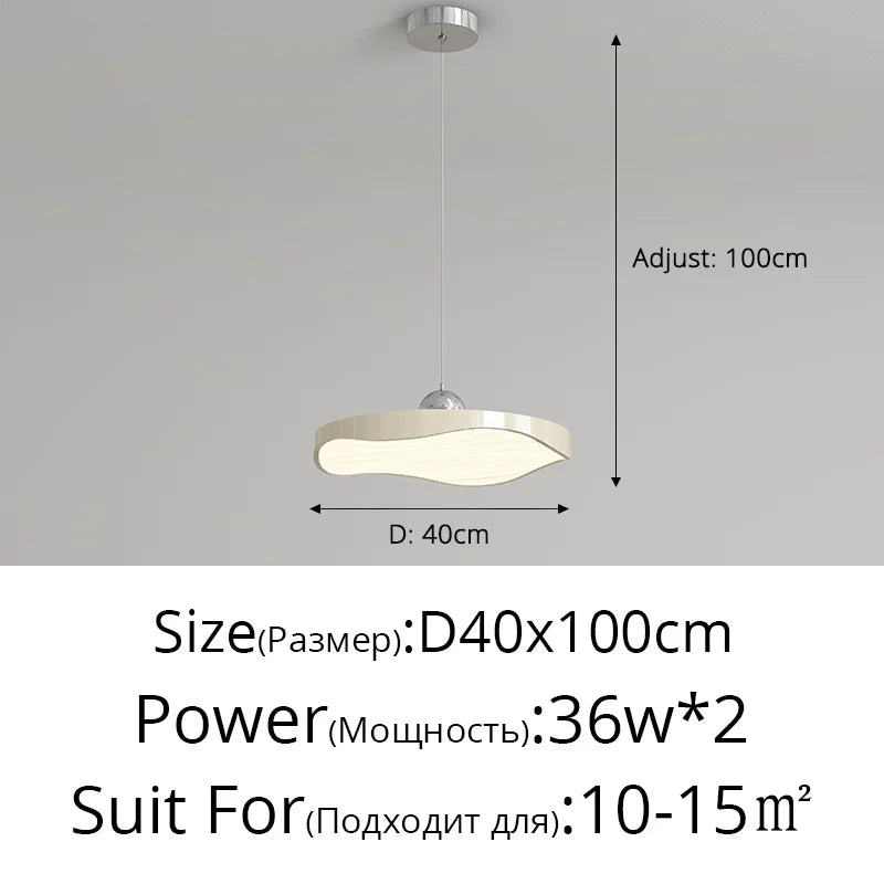 lustre rond moderne minimaliste protection des yeux