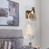 applique murale led de luxe en cristal décorative et veilleuse