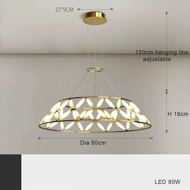 plafonnier led minimaliste moderne avec abat-jour fantaisie