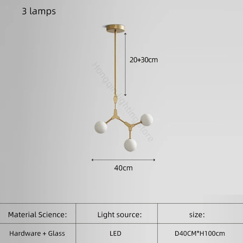 lustre minimaliste en verre pour un éclairage élégant