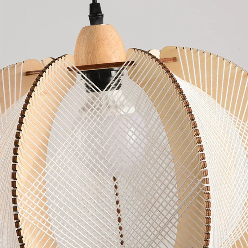 suspension en tissu bois pour magasin et hôtel