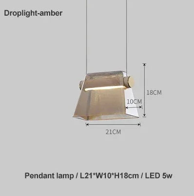 lampe de chevet créative en verre design nordique