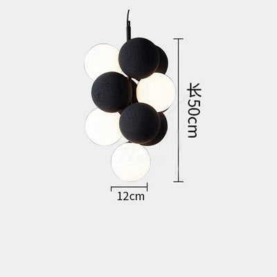 lustre créatif en velours design pour espace contemporain