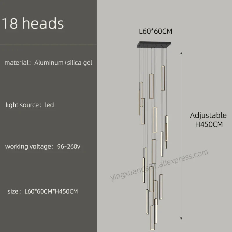 lustre suspendu moderne style loft pour intérieur élégant