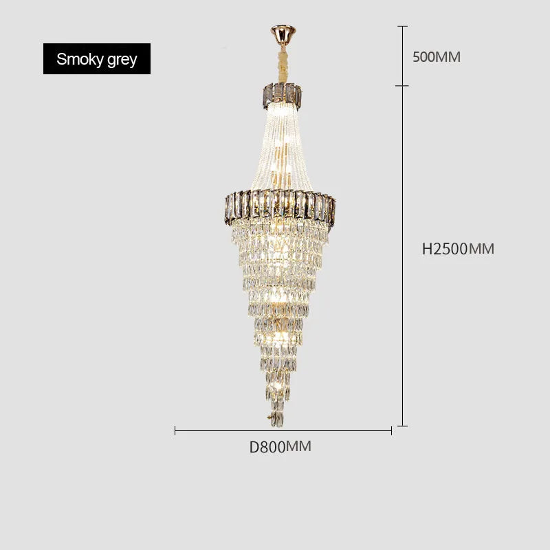 lustre contemporain en cristal pour décoration intérieure élégante
