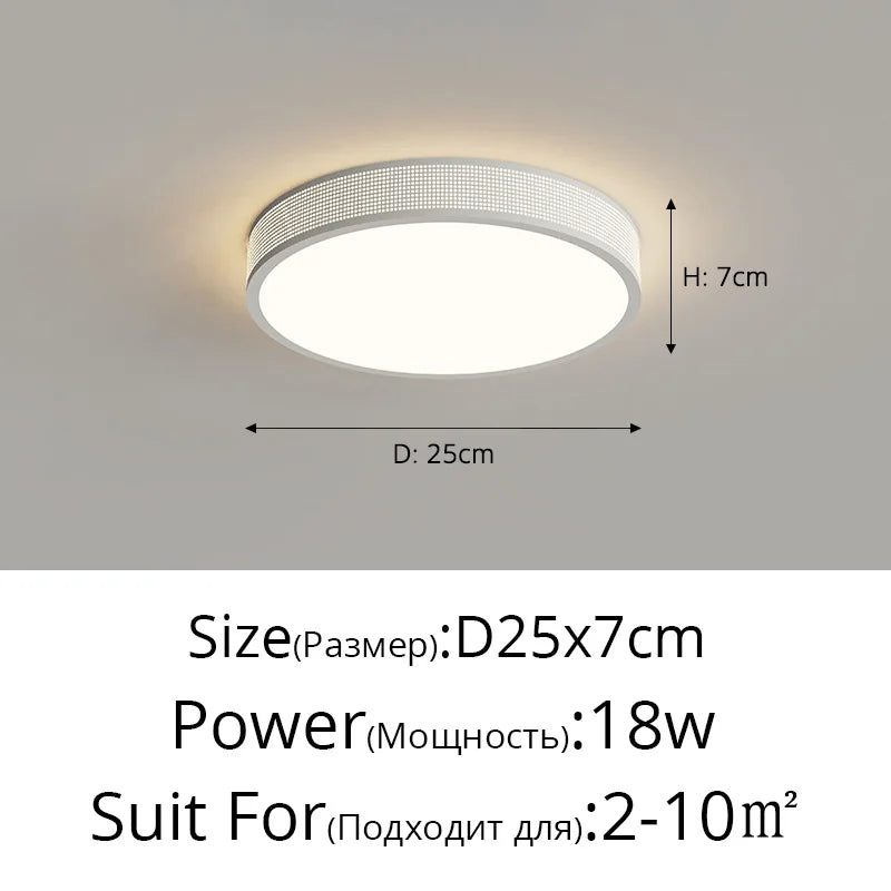 qiyimei plafonnier led style cercle carré décoratif
