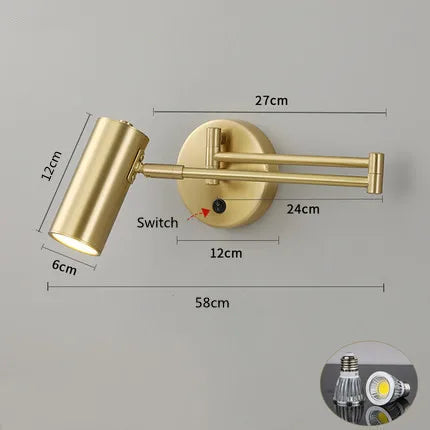 Applique murale led pivotantes tactile