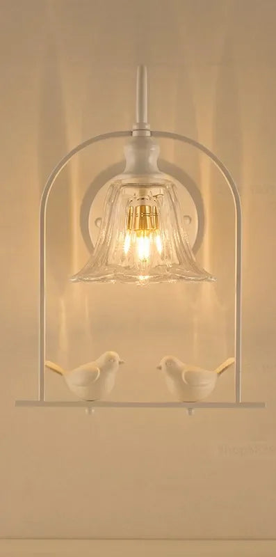 applique murale moderne led en forme d'oiseaux pour décoration