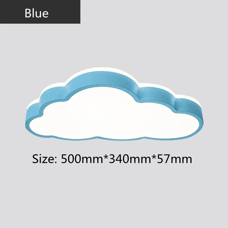 plafonnier led design moderne en forme de nuage pour enfants