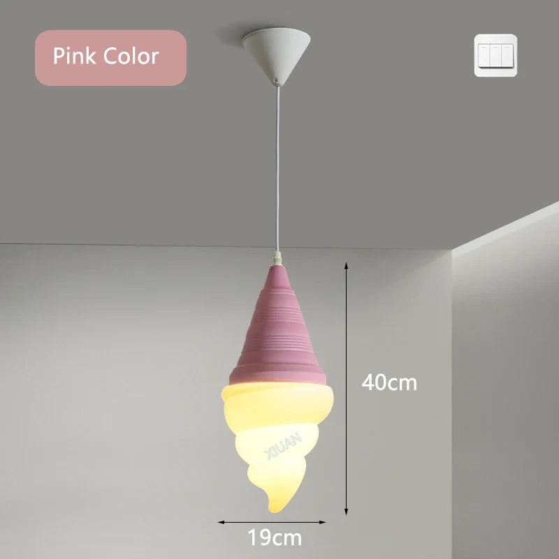 Suspension style glace à l'italienne à LED