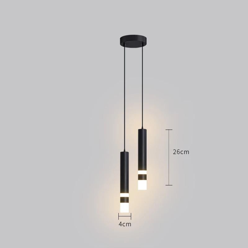 suspension LED en or art moderne long câble