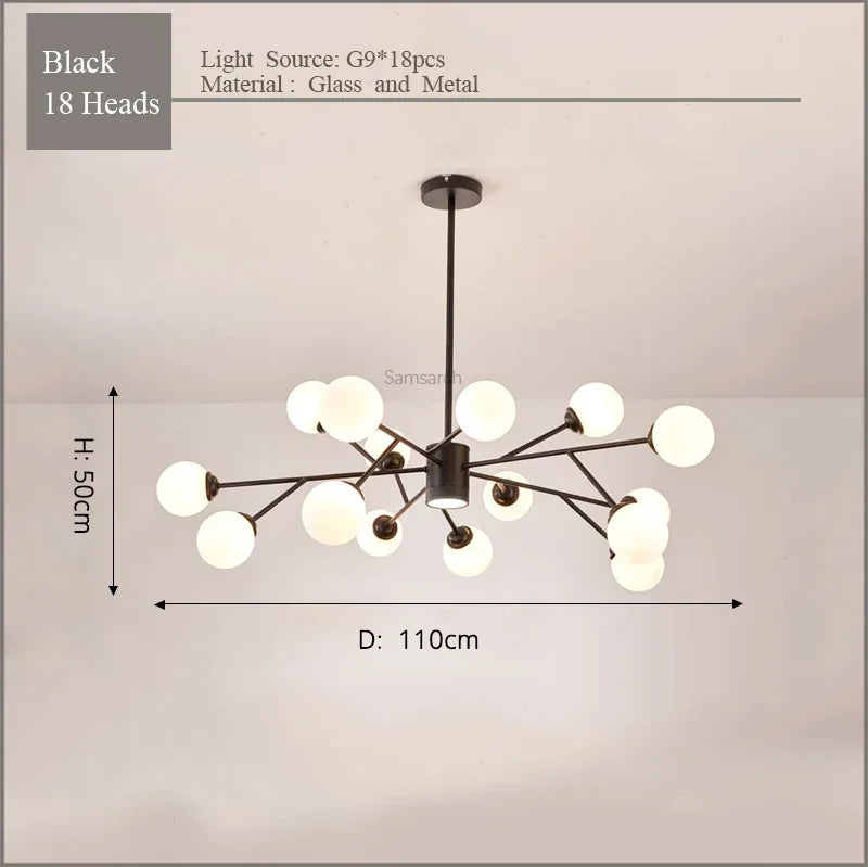 lustre led design élégant pour éclairage intérieur moderne