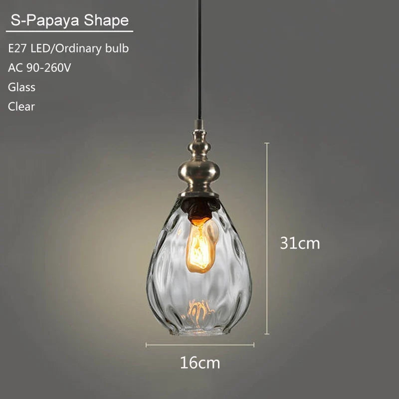 suspension en verre moderne pour décoration intérieure élégante
