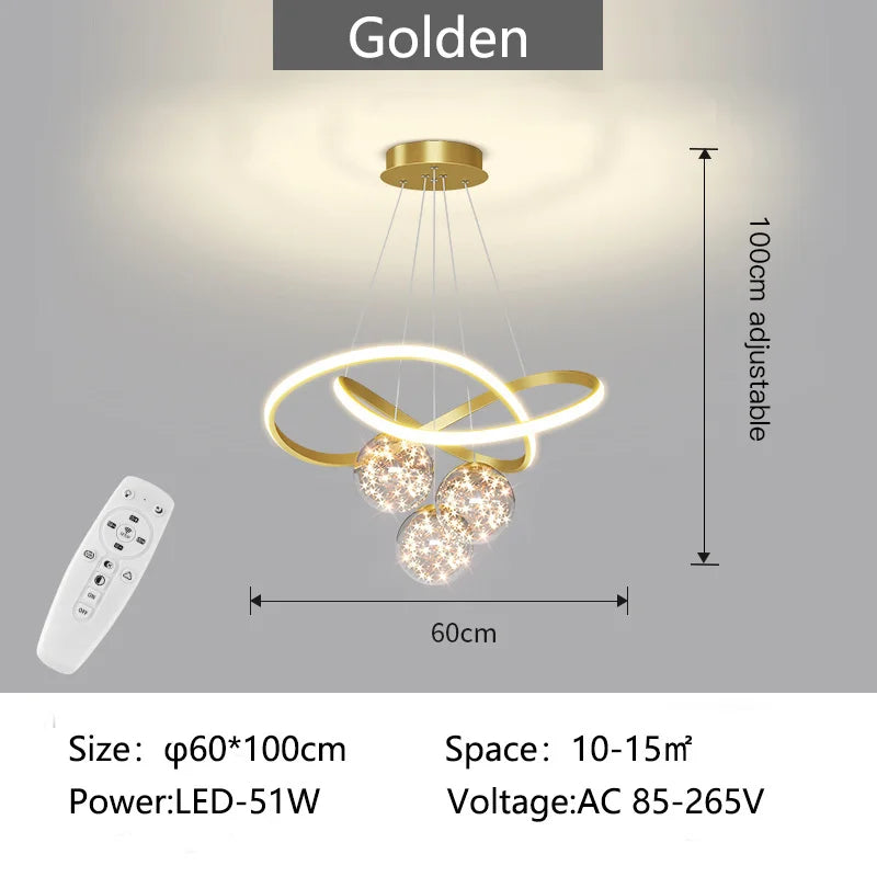 lustre moderne suspendu pour éclairage intérieur design élégant