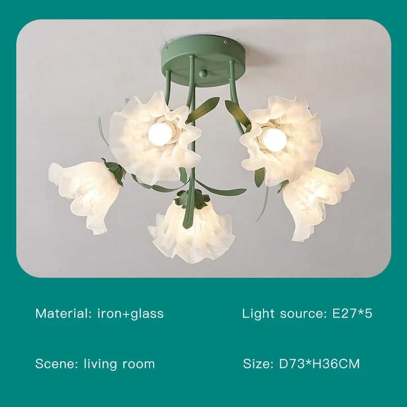 lustre créatif fleurs décoration nordique pour intérieur moderne