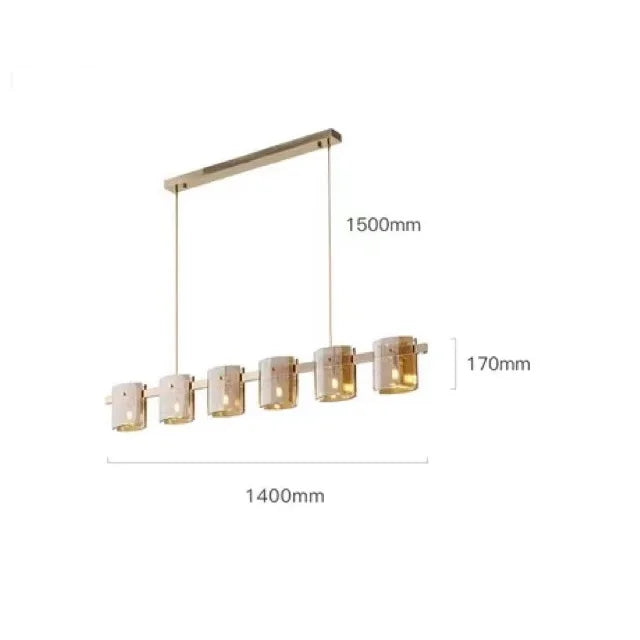 lustre moderne en verre fumé pour une décoration élégante