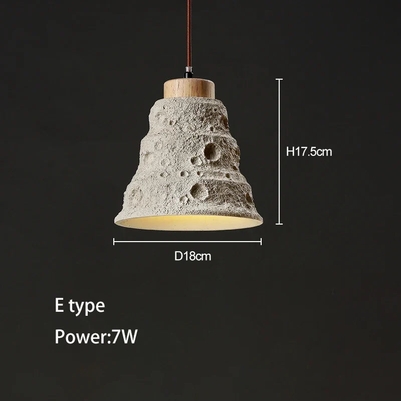 Suspension Led Béton Ciment Restaurant Bar Art Loft Designer Éclairage