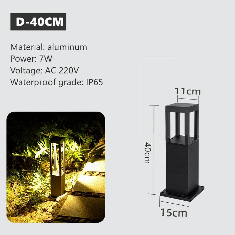 lampe led extérieure simple pour éclairage de jardin et paysage