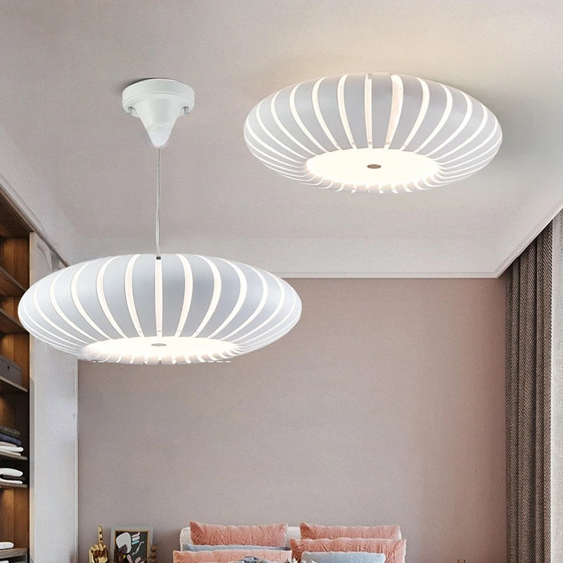 Plafonnier LED moderne chambre créative chaude citrouille Restaurant décor
