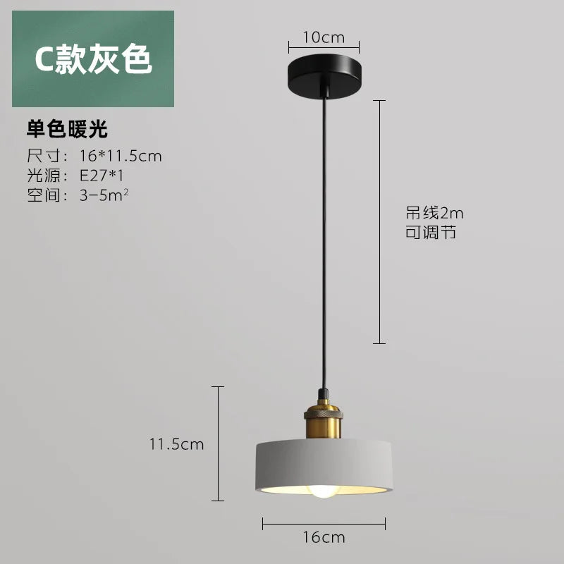Suspension LED de Style industriel